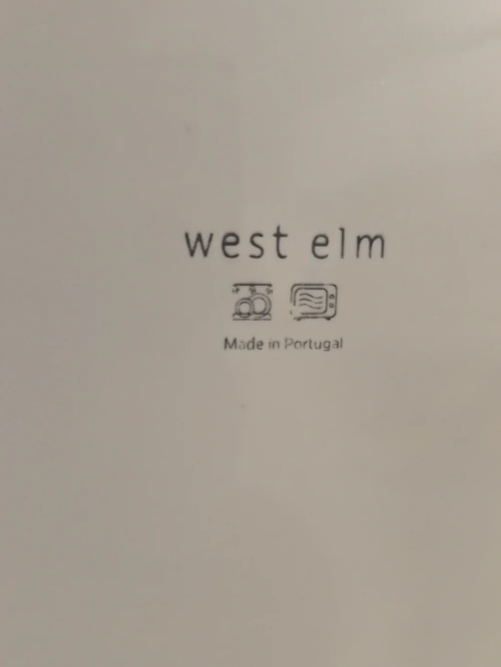 West Elm Retired Alma Charcoal Crackle Set. 4 Dinner Plates 10.5